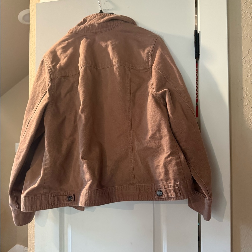 Jessica London Tan Button-Front Jacket - Picture 4 of 4